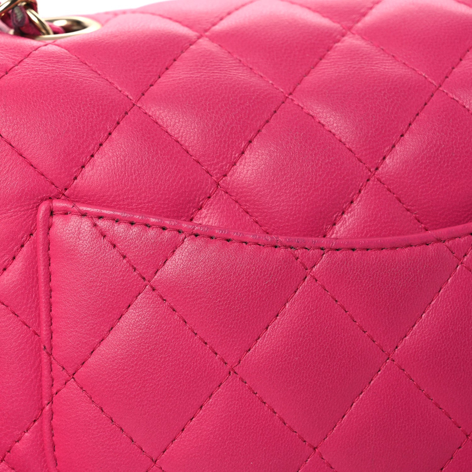 Chanel Lambskin Quilted Mini Square Flap Pink 14 of 15