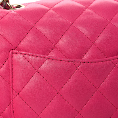 Chanel Lambskin Quilted Mini Square Flap Pink 14 of 15