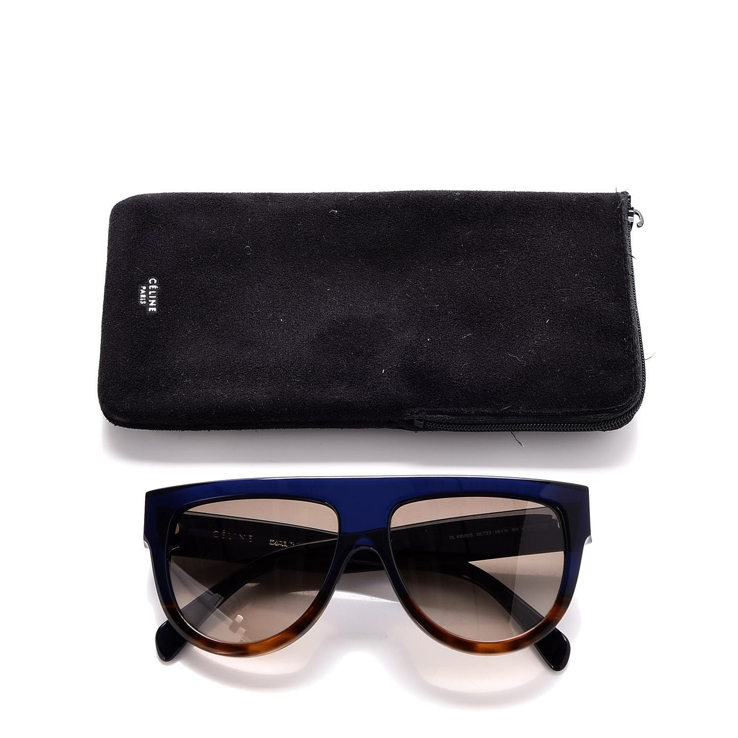 Acetate Shadow Sunglasses CL 41026/S Tortoise Havana Blue