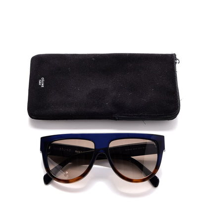 Celine Acetate Shadow Sunglasses CL 41026/S Tortoise Havana Blue 7 of 7