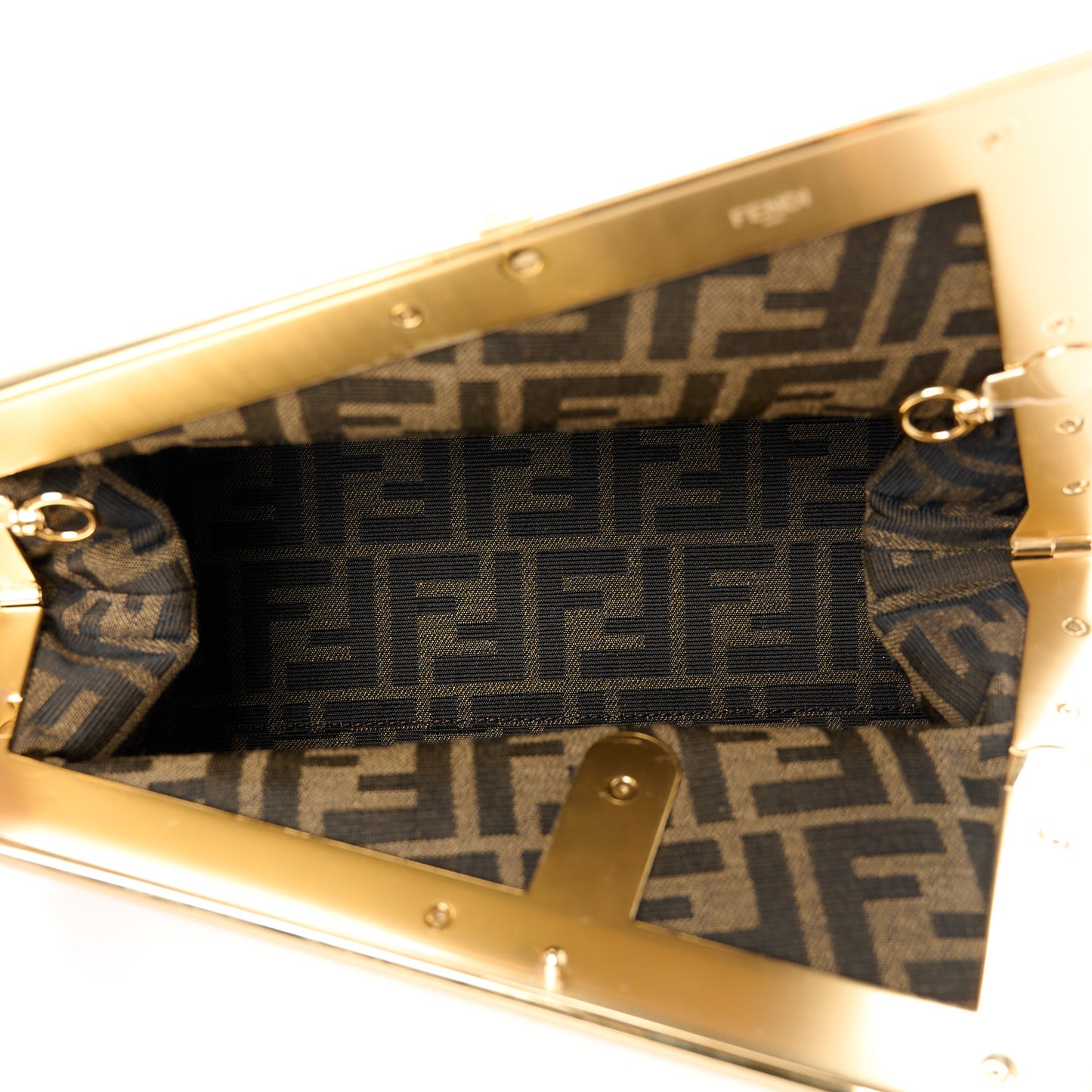 Shiny Nappa Midi Fendi First White