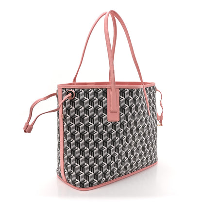 MCM Visetos Medium Liz Reversible Shopper Tote Blossom Pink 6 of 18