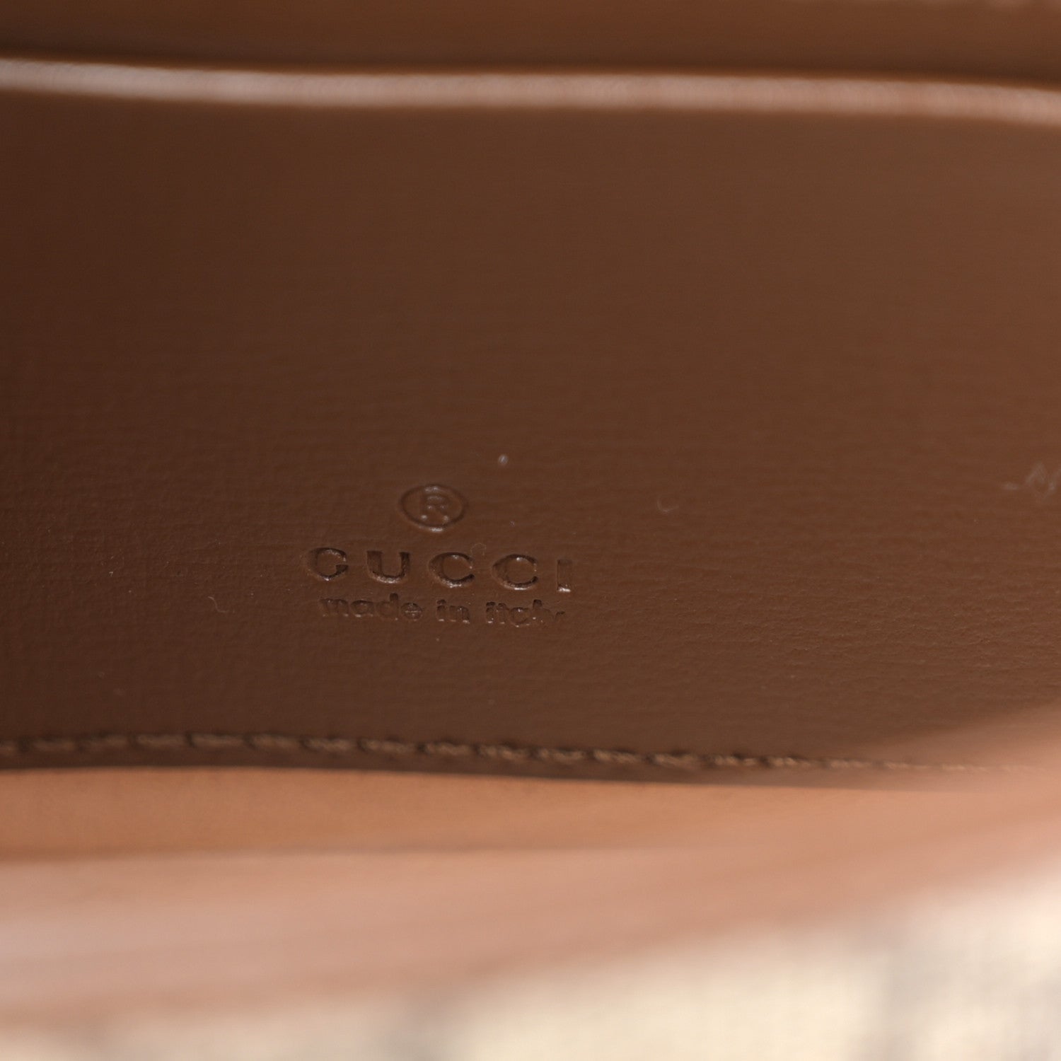 Gucci GG Supreme Monogram Azalea Calfskin Web Horsebit 1955 Wallet On Strap Beige Ebony Brown Sugar 6 of 10