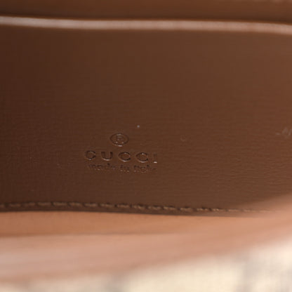 Gucci GG Supreme Monogram Azalea Calfskin Web Horsebit 1955 Wallet On Strap Beige Ebony Brown Sugar 6 of 10
