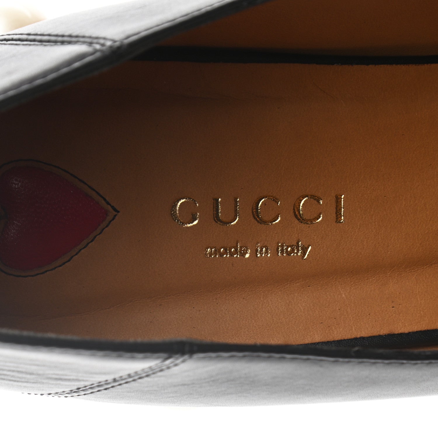 Gucci Betis Glamour Calfskin Web Pearl Embellished Peyton 35mm Loafer Pumps 39 Black 7 of 8
