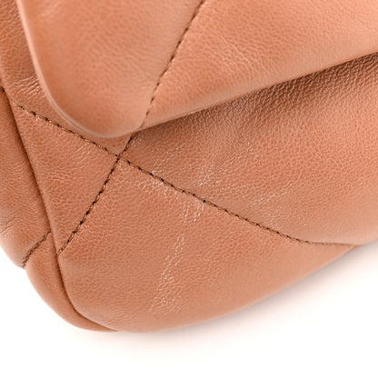 Chanel Lambskin Quilted Medium Chanel 19 Flap Brown 11 of 12