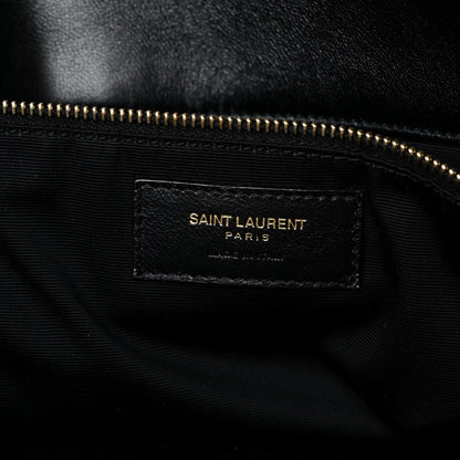 Saint Laurent Lambskin Quilted Maxi Icare Shopping Tote Black 8 of 14