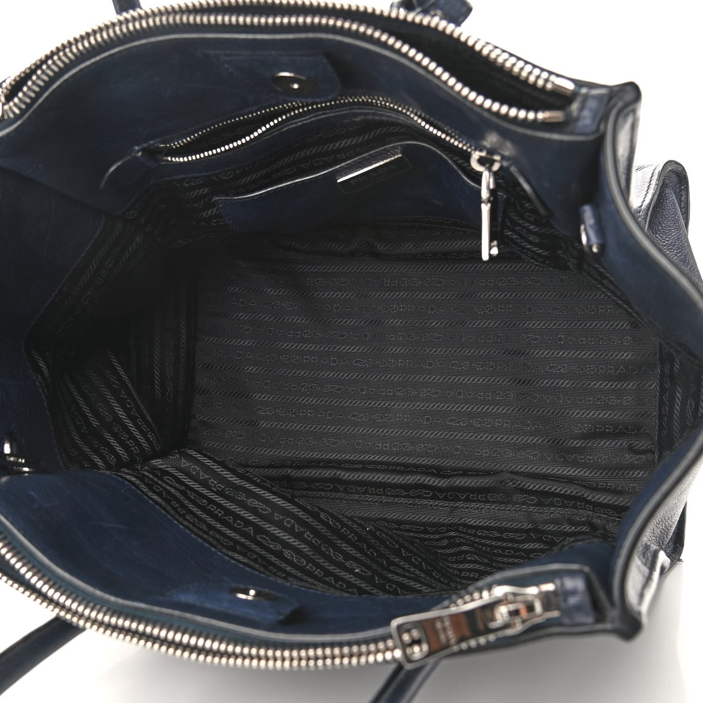 Glace Calf Twin Pocket Tote Baltico