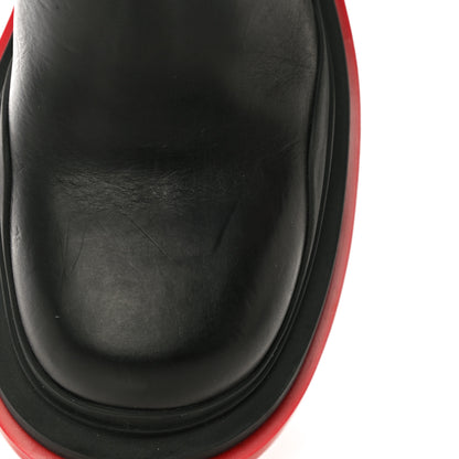 Bottega Veneta Calfskin The Tire Chelsea Boots 36.5 Black Bright Red 21 of 26