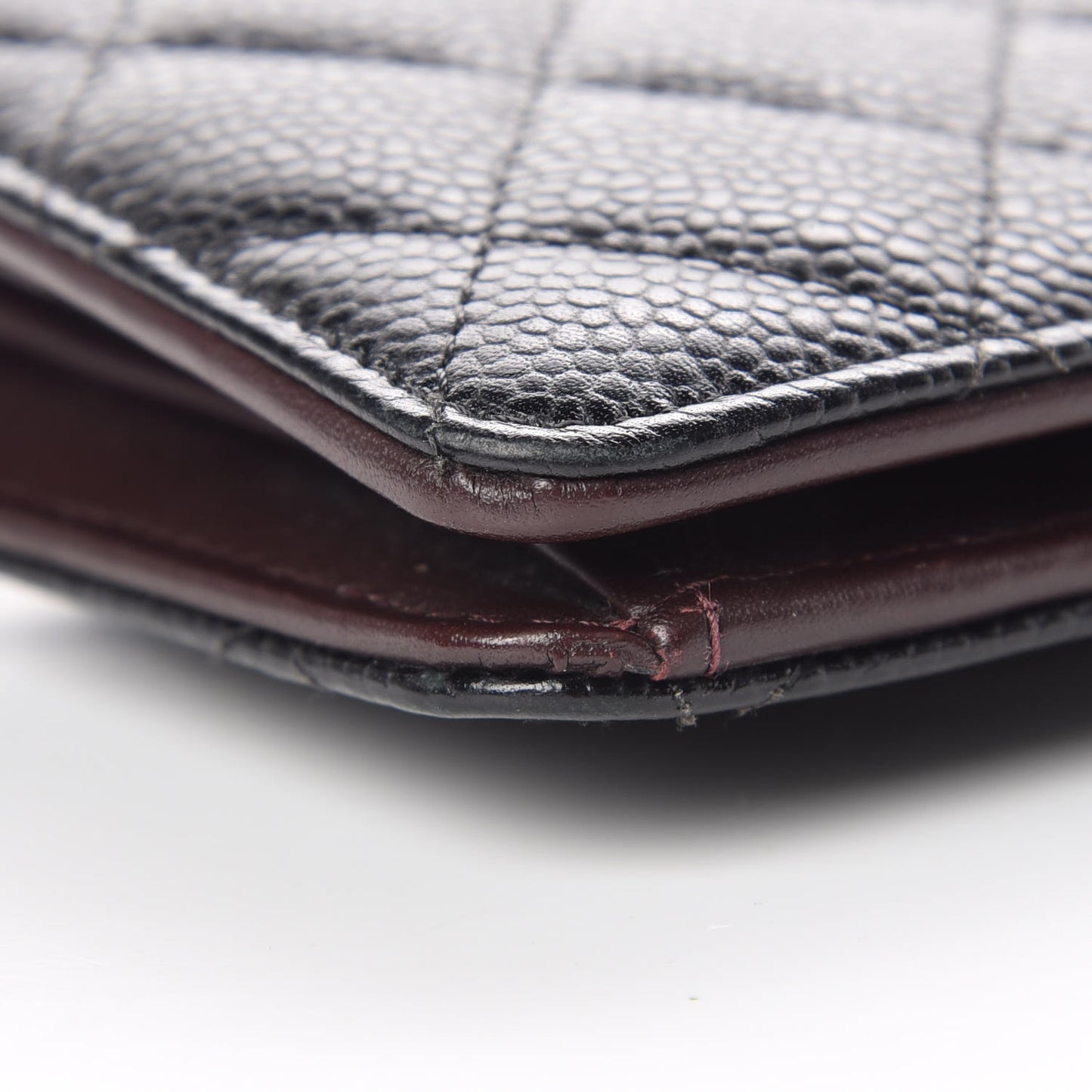 Caviar Quilted Yen Wallet Black
