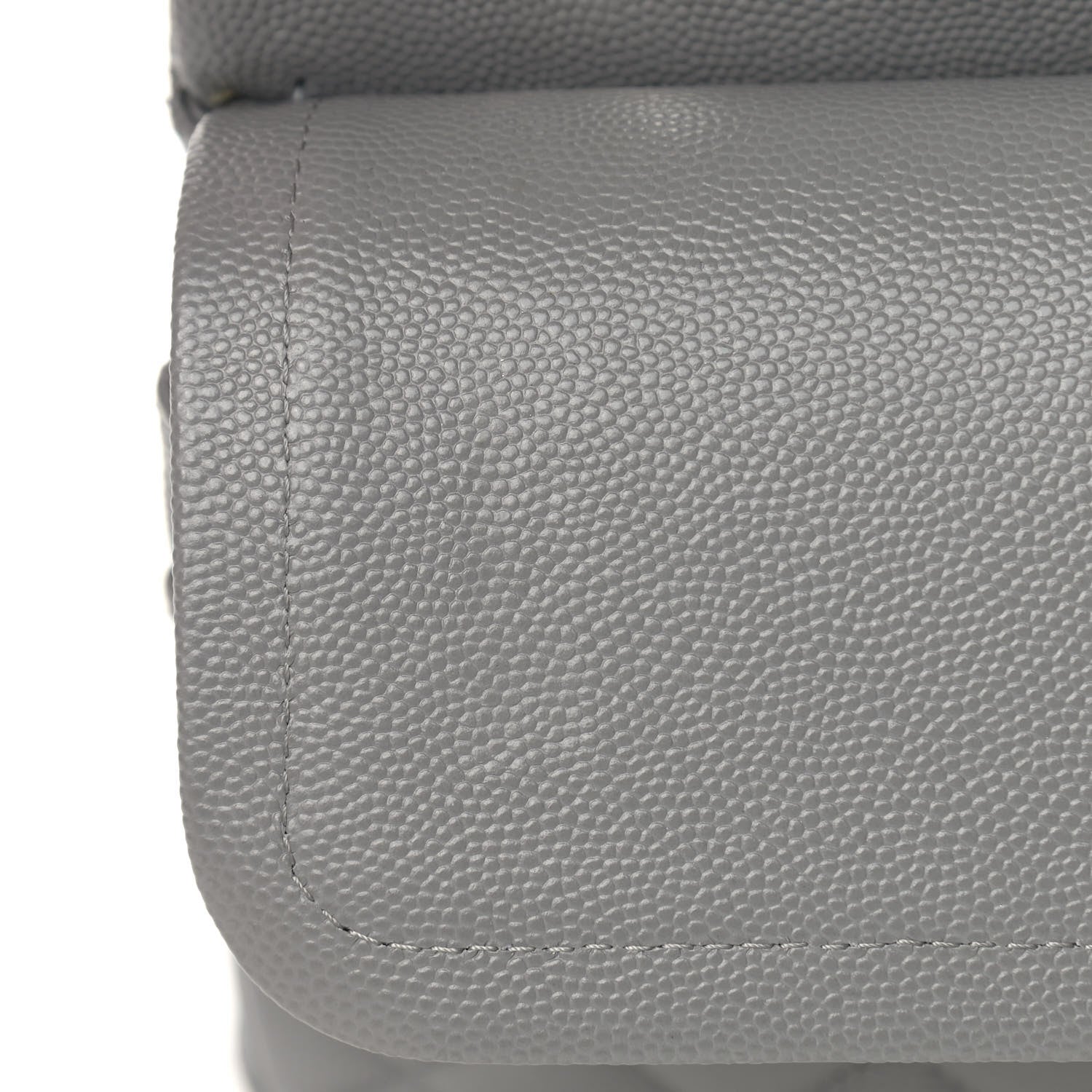 Chanel Caviar Quilted Medium Double Flap Grey 11 of 13