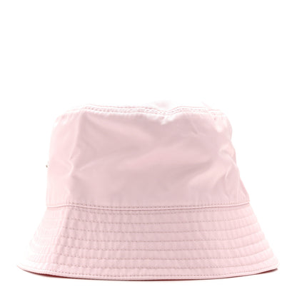 Prada Re-Nylon Metal Triangle Logo Womens Bucket Hat L Alabastro 1 of 8