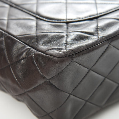 Chanel Lambskin Quilted Jumbo Single Flap Black 13 of 17