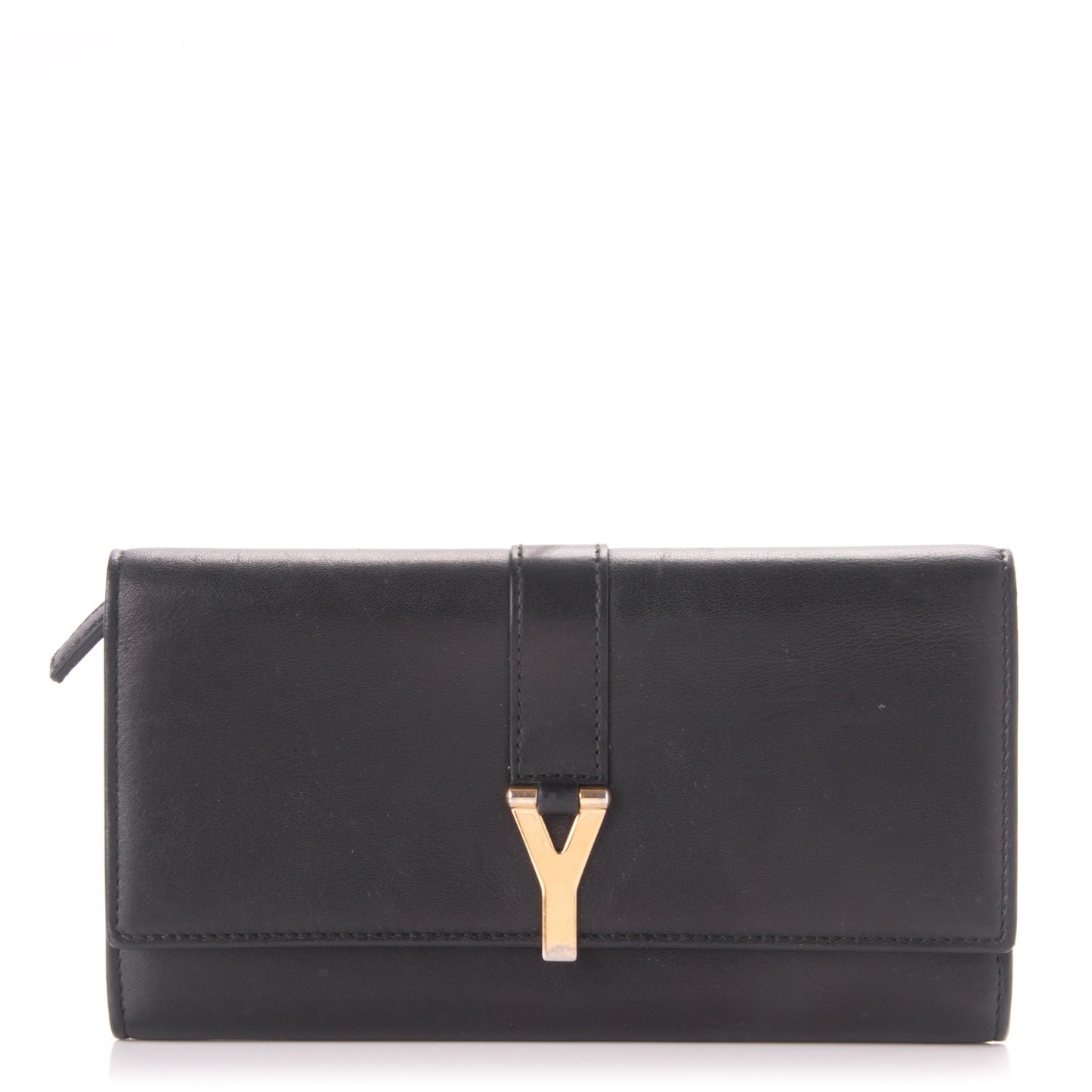 Calfskin Classic Y Ligne Wallet Black