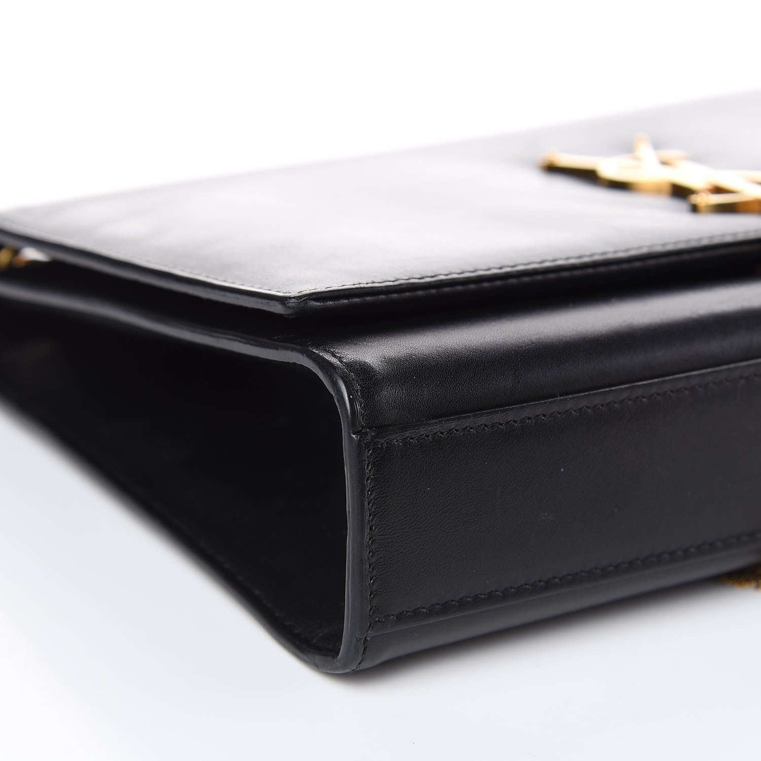 Saint Laurent Smooth Calfskin Medium Classic Monogram Kate Tassel Satchel Black 7 of 15