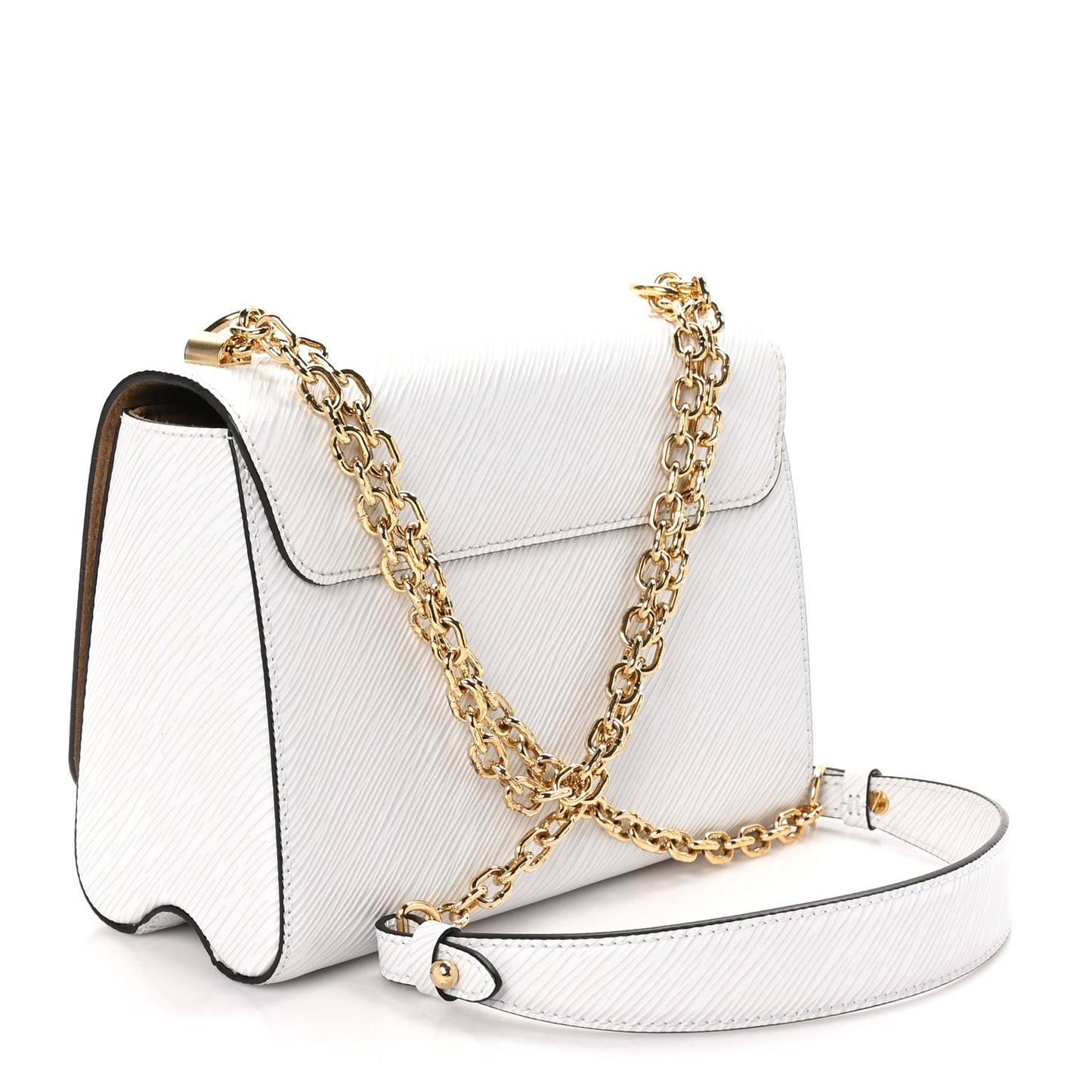 Epi Twist Shoulder Bag MM White