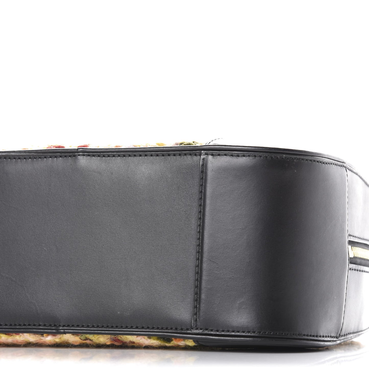 Tweed Calfskin Bowling Vanity Black Multicolor