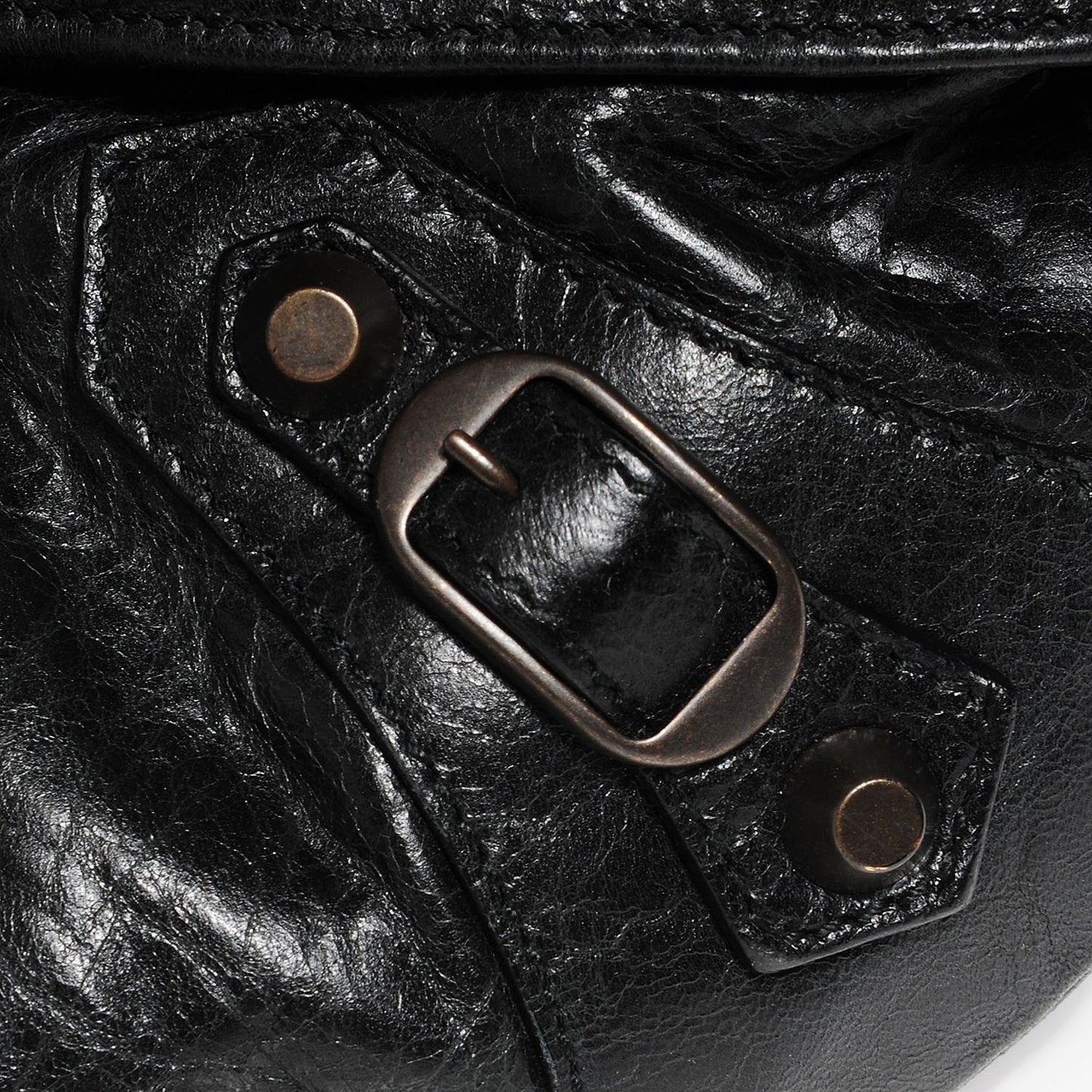 Agneau Classic Hardware Square Tote Black