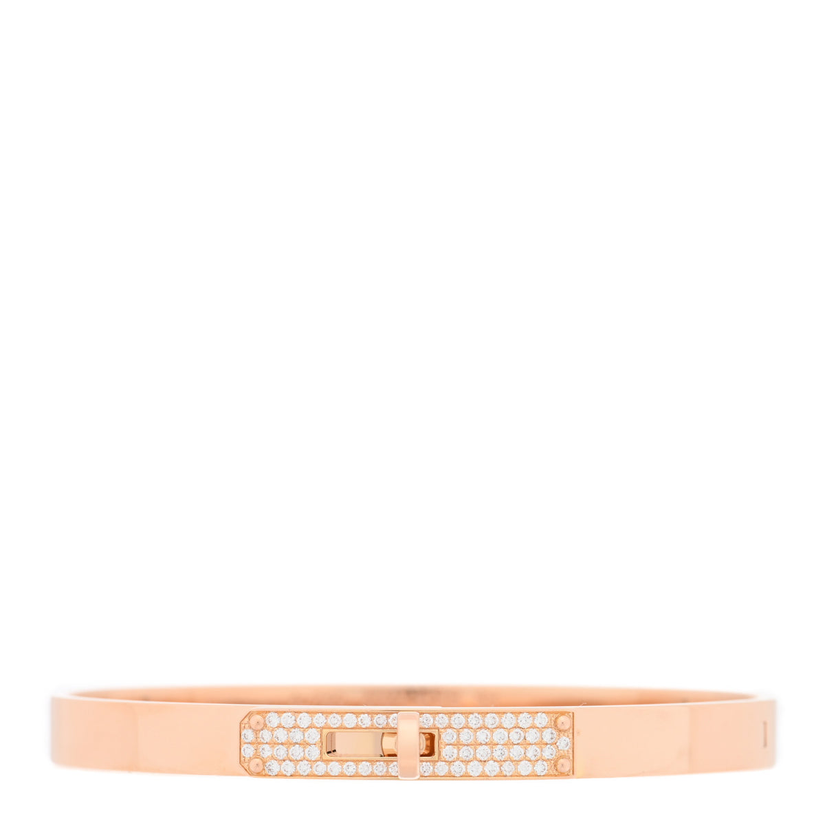 18K Rose Gold Diamond PM Kelly Pave Bracelet SH