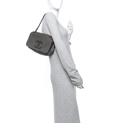 Chanel Lambskin Studded CC East West Flap Grey 2 of 11