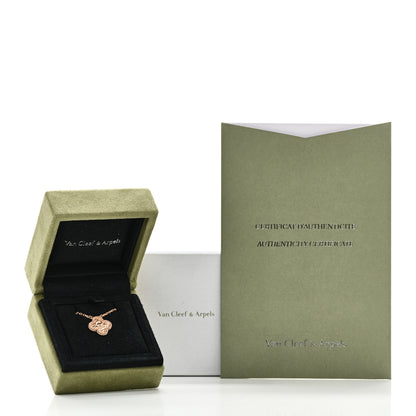 Van Cleef & Arpels 18K Rose Gold Vintage Alhambra Pendant Necklace 6 of 6