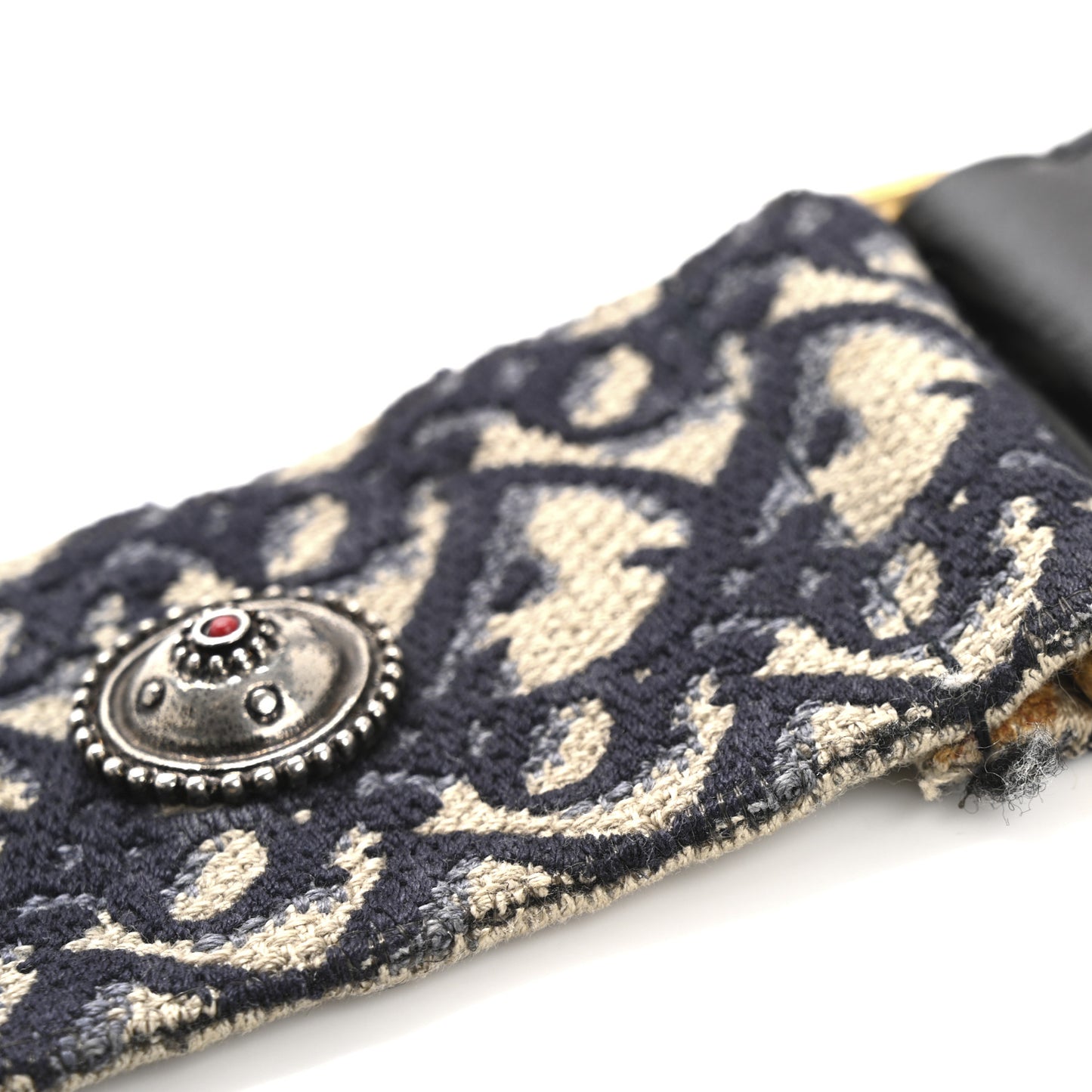 Oblique Studded Shoulder Strap Blue