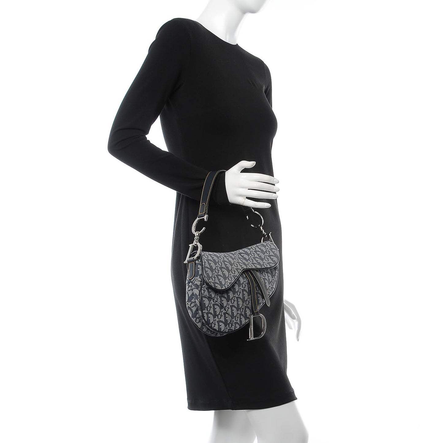 Monogram Saddle Bag Blue