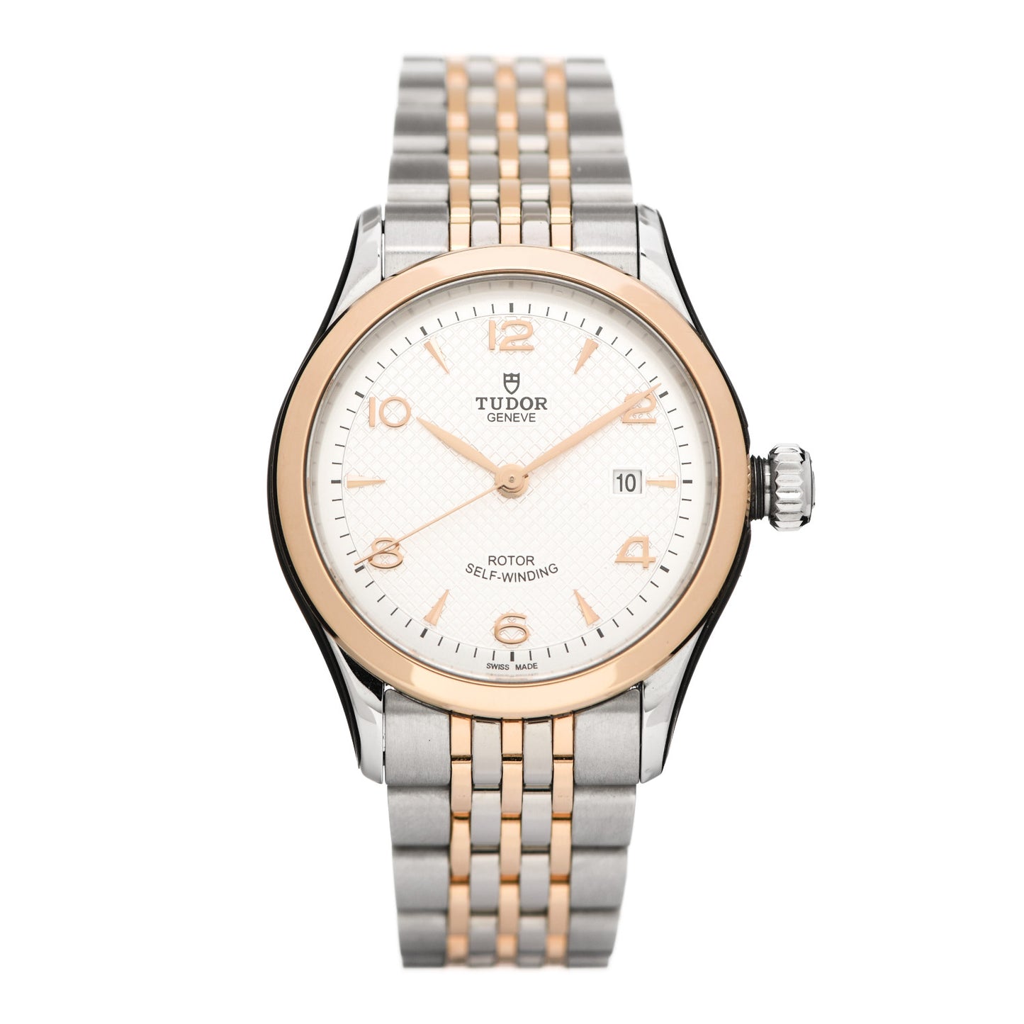 Stainless Steel 18K Rose Gold 28mm 1926 Automatic Watch White 91351