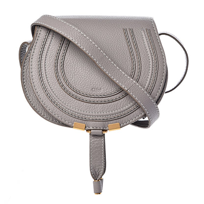 Chloe Calfskin Mini Marcie Round Crossbody Bag Cashmere Grey 1 of 10