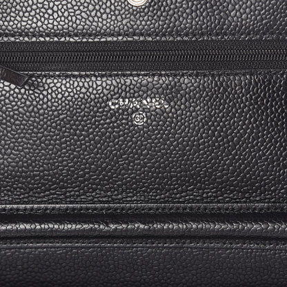 Chanel Caviar Quilted Wallet On Chain WOC Black 8 of 11