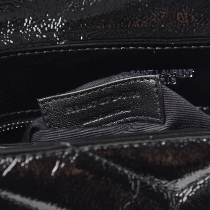 Saint Laurent Patent Y Quilted Monogram Toy Loulou Crossbody Bag Black 8 of 8