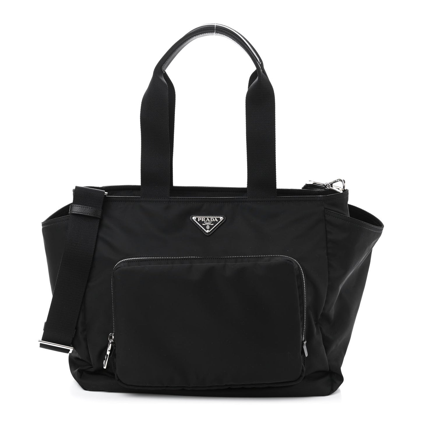 Nylon Vela Baby Bag Black