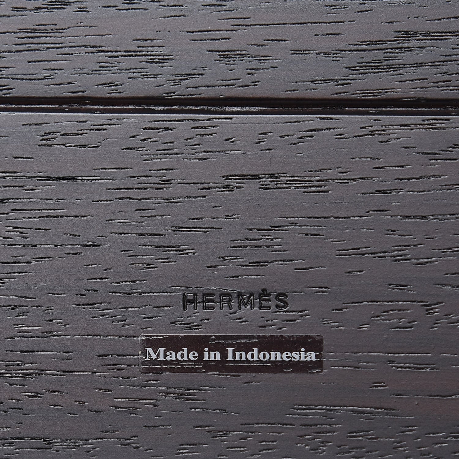 Hermes Mahogany Wood Smooth Taurillon Pleiade Mouse Pad Etoupe 4 of 4