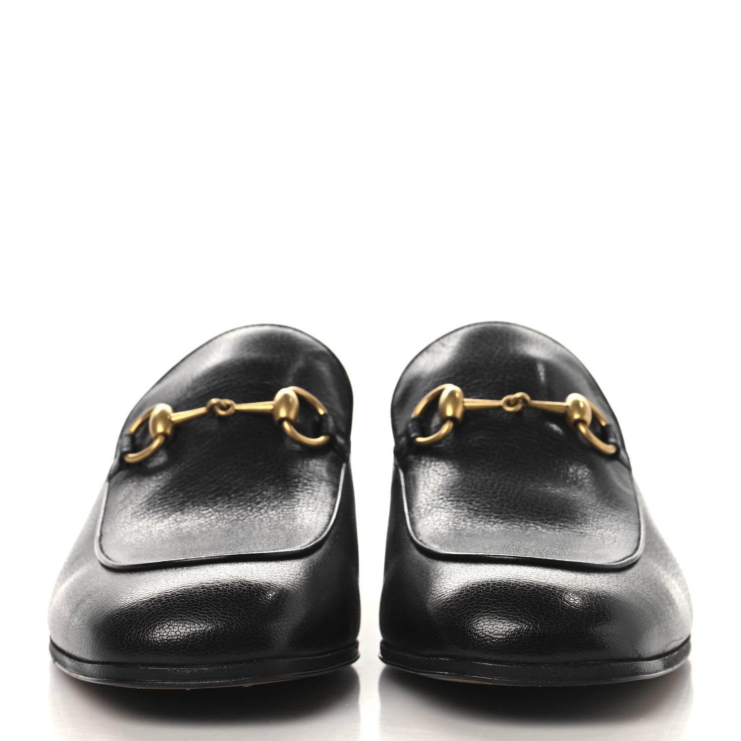 Gucci Goatskin Mens Horsebit Loafers 8.5 Black 3 of 10