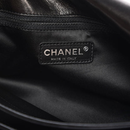 Chanel Sequin Tweed Icons Large Accordion 3 Flap Black 6 of 7