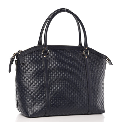 Gucci Soft Microguccissima Dome Satchel Navy 3 of 12