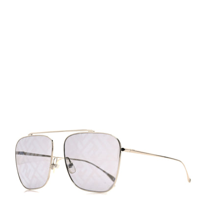 Fendi Metal Aviator FF Sunglasses FF0406/S Gold 1 of 7