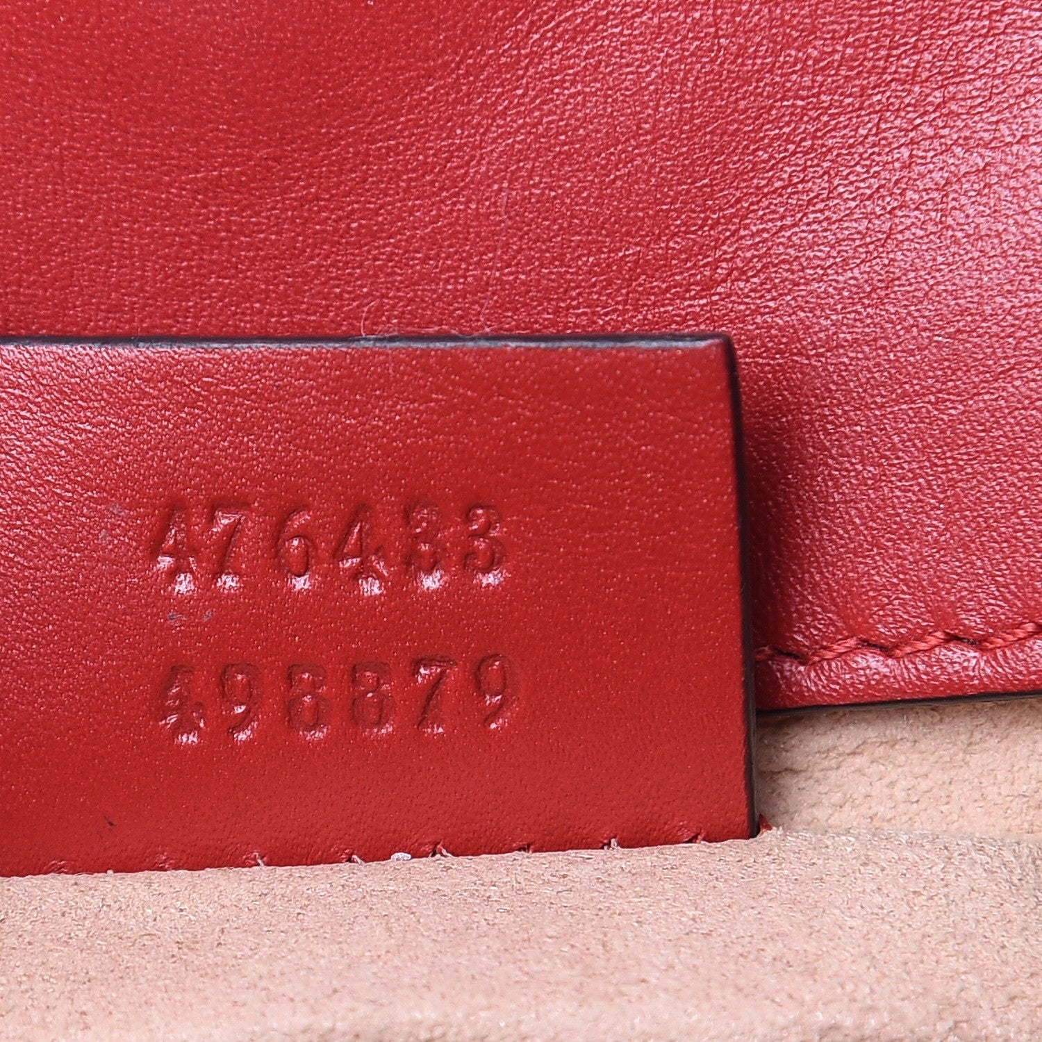 Gucci Calfskin Matelasse Super Mini GG Marmont Shoulder Bag Hibiscus Red 7 of 13