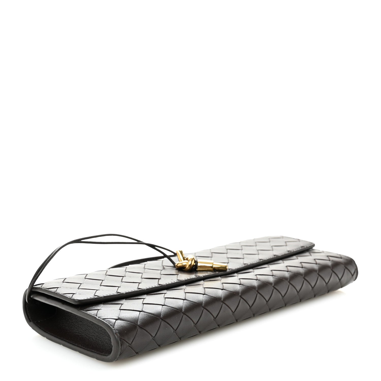 Bottega Veneta Nappa Intrecciato Long Andiamo Top Handle Clutch Fondant 4 of 9