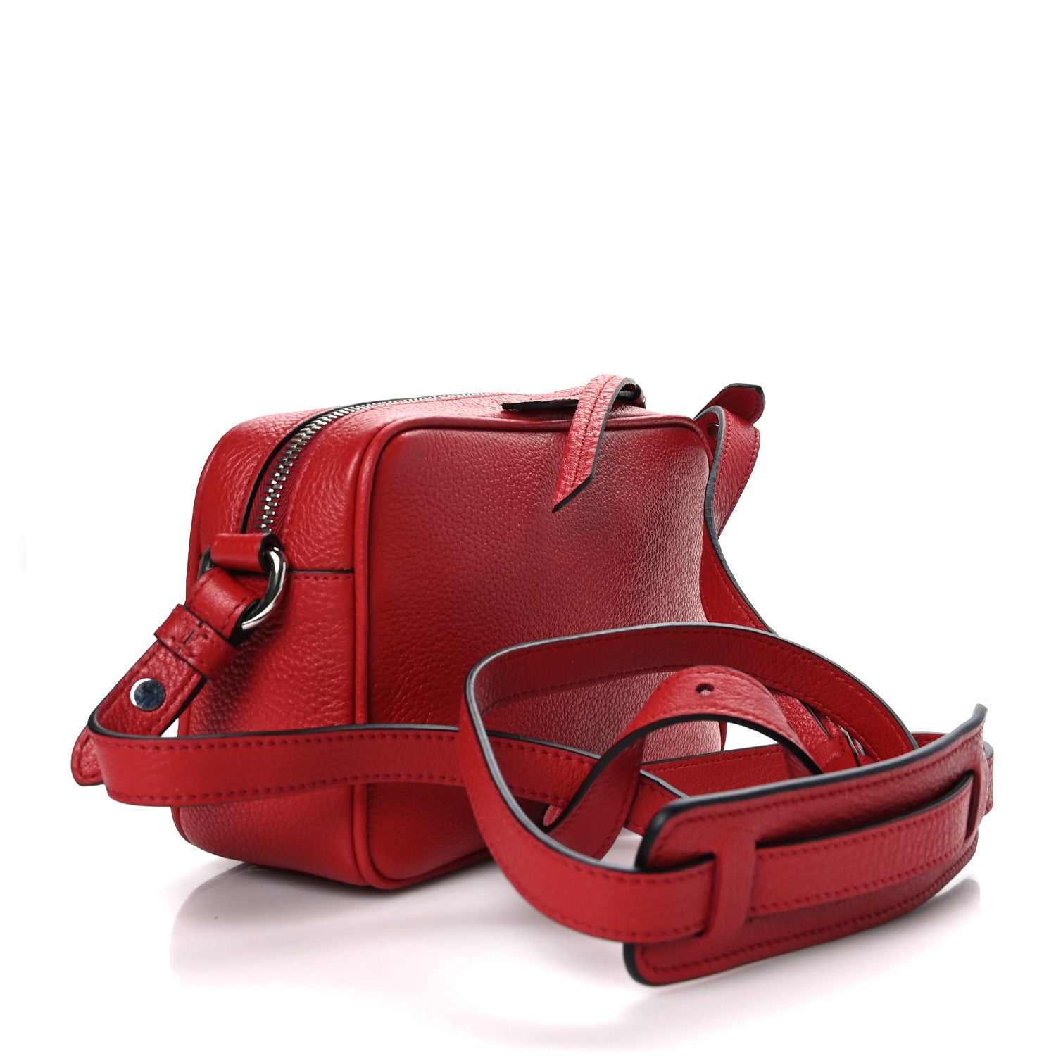 Prada Vitello Phenix Camera Bag Rosso 3 of 9