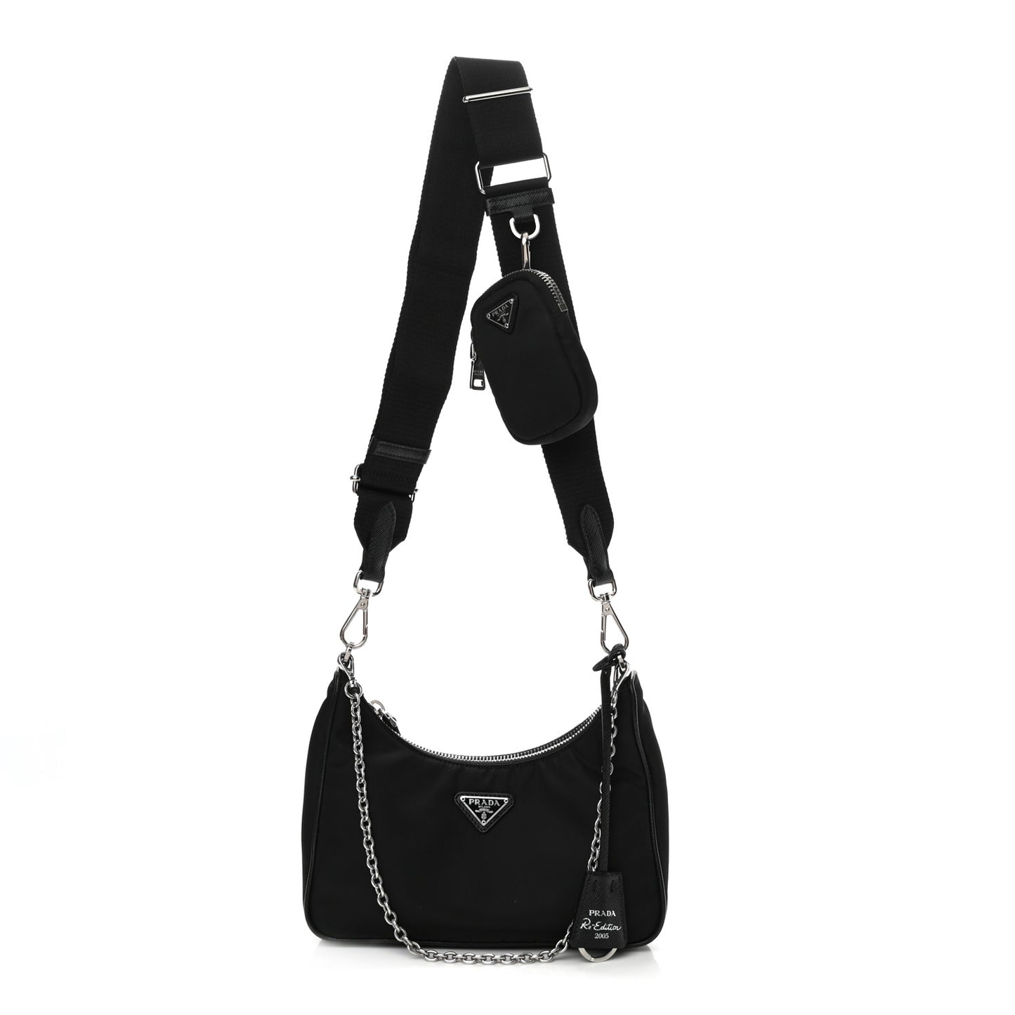 Nylon Re-Edition 2005 Shoulder Bag Black