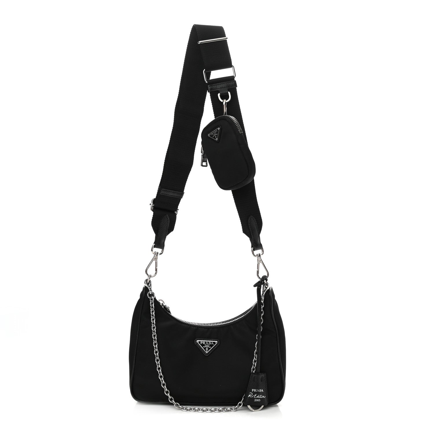 Prada Nylon Re-Edition 2005 Shoulder Bag Black 1 of 8