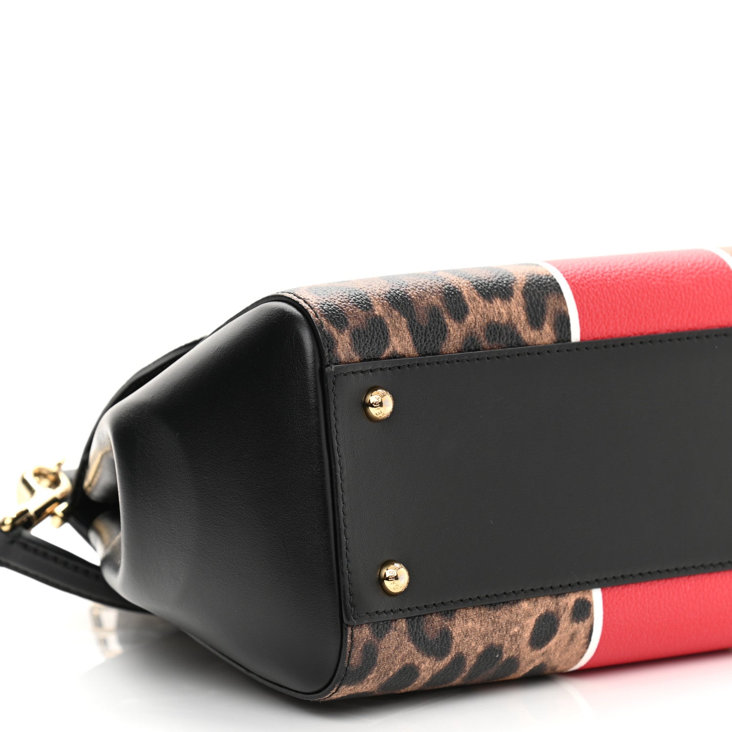 Dolce & Gabbana Dauphine Leopard Graffiti Print Medium Miss Sicily Satchel Black 7 of 10