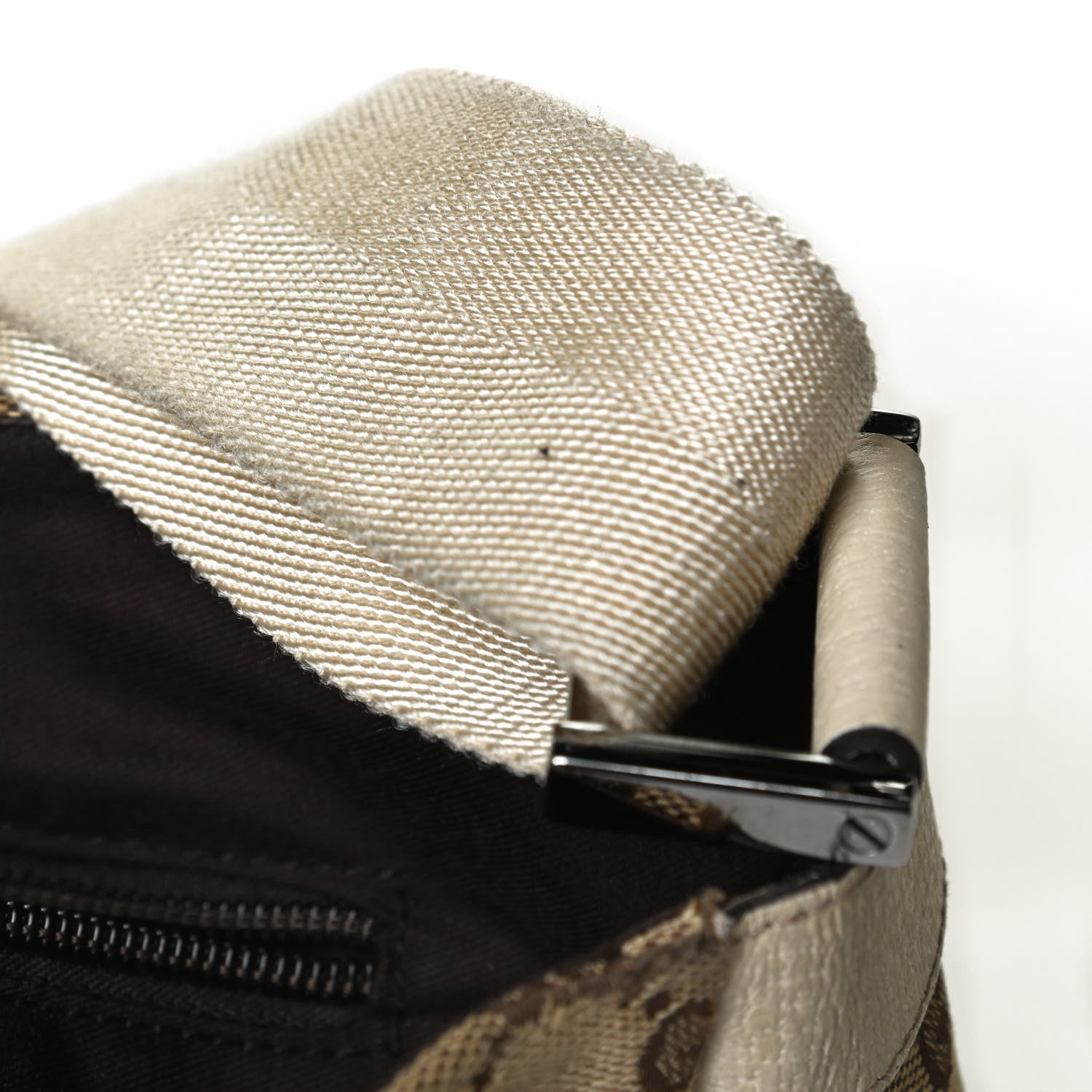 Gucci Monogram Small Flap Messenger Bag Beige Off White 17 of 22