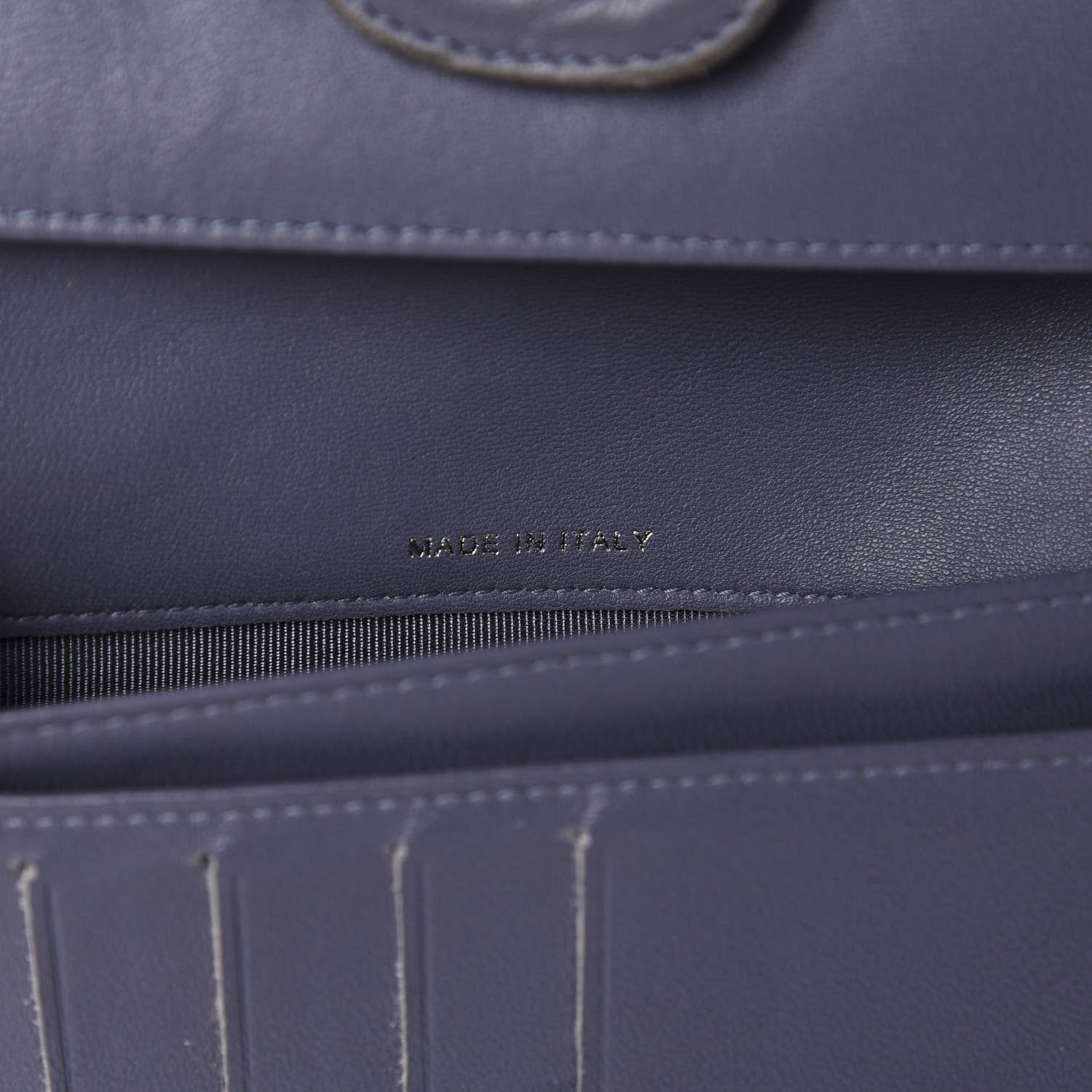 Chanel Lambskin Quilted Large Flap Wallet Purple 13 of 15