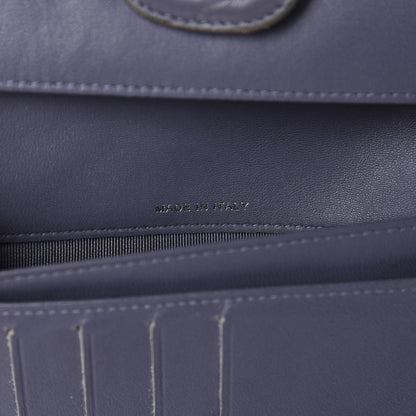Chanel Lambskin Quilted Large Flap Wallet Purple 13 of 15