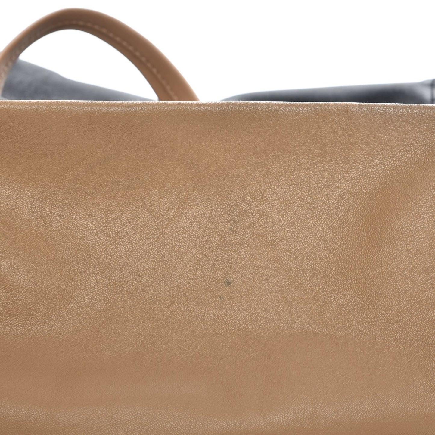Lambskin Vertical Bi-Cabas Apricot Black