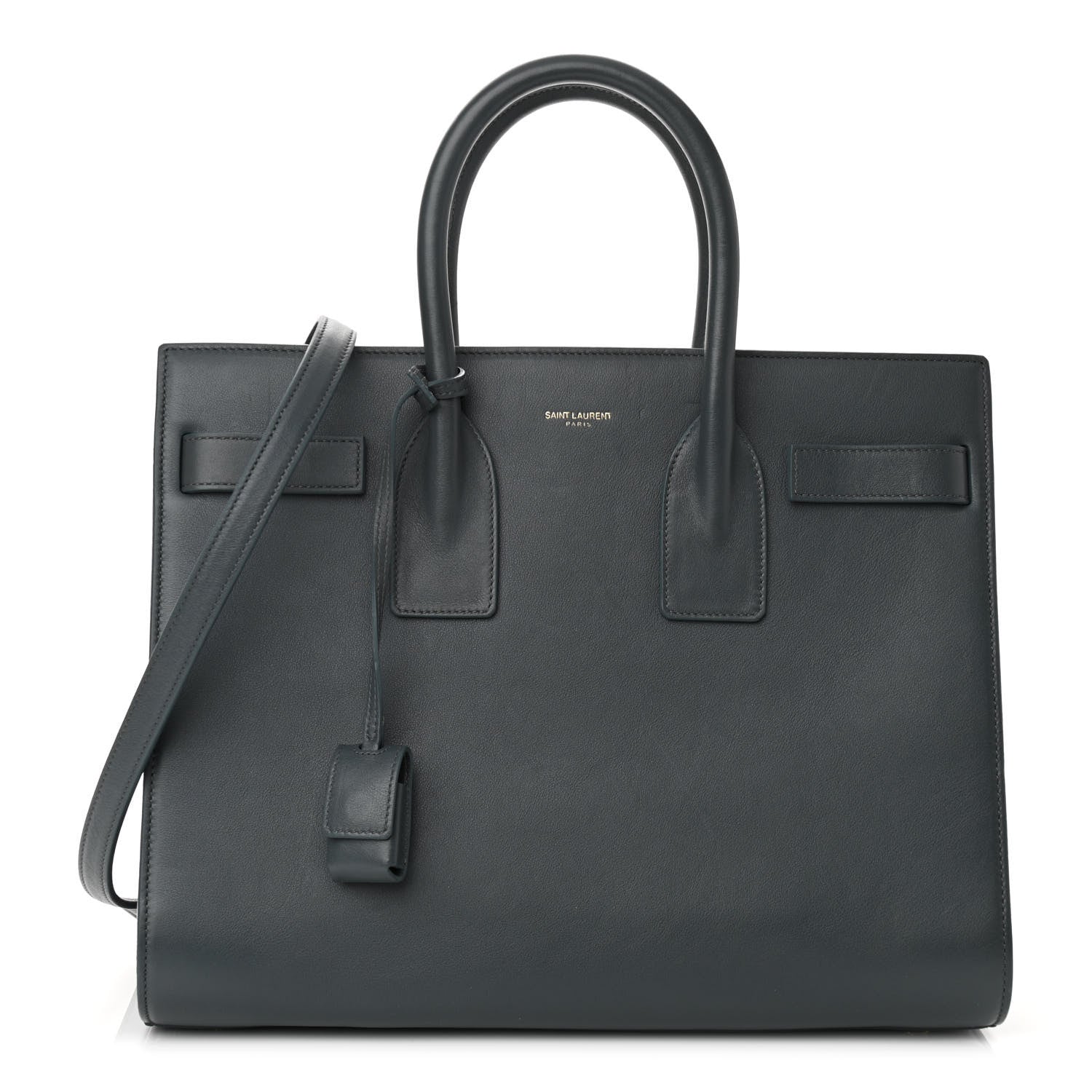 Saint Laurent Calfskin Small Classic Sac De Jour Petrol 1 of 9