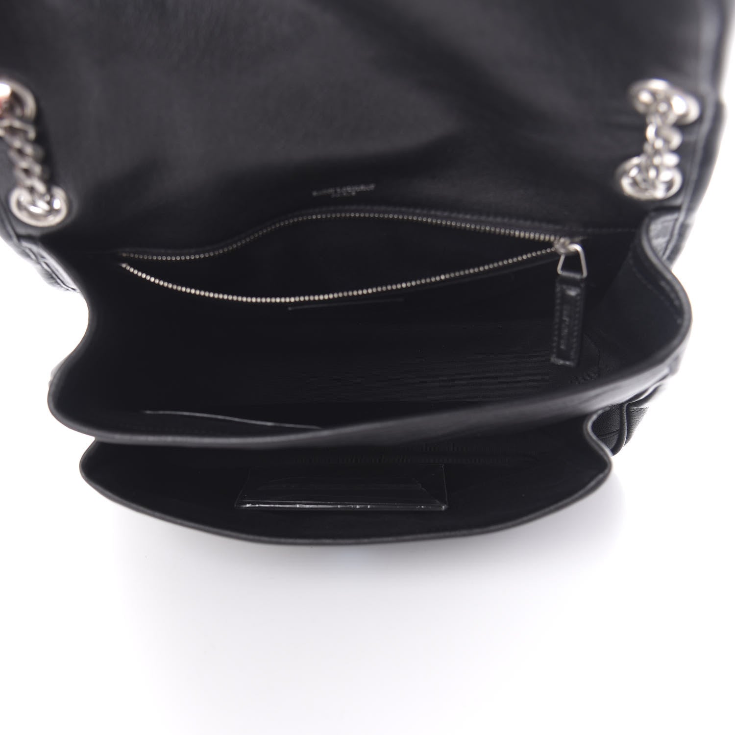 Saint Laurent Calfskin Matelasse Monogram Microstud Medium Niki Chain Satchel Black 5 of 9