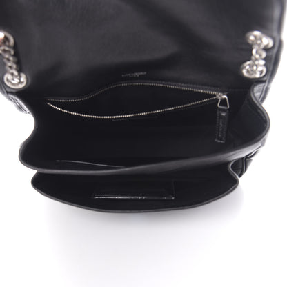 Saint Laurent Calfskin Matelasse Monogram Microstud Medium Niki Chain Satchel Black 5 of 9